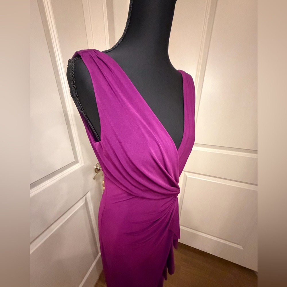 Ralph Lauren Magenta Backless Dress